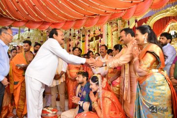 Celebs at Bandla Ganesh Brothers Daughter Ashritha Wedding Photos